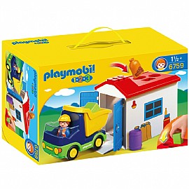 משאית ומוסך משאית ומוסך