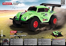 מכונית שלט VW BEETLE GREEN 1:18 מכונית שלט VW BEETLE GREEN 1:18