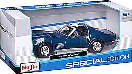 מאיסטו 1:24 מהדורה מיוחדת שברולט קורבט 1970 - כחול מטאלי מאיסטו 1:24 מהדורה מיוחדת שברולט קורבט 1970 - כחול מטאלי