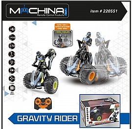 אופנוע פעלולים 2.4GHZ GRAVUTY RIDER אופנוע פעלולים 2.4GHZ GRAVUTY RIDER