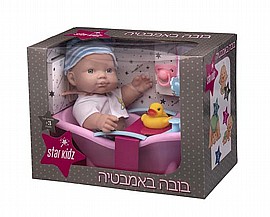 בובה באמבטיה - תכלת בובה באמבטיה - תכלת