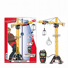 מנוף מגה ענק+ שלט 1.2 מטר DICKIE מנוף מגה ענק+ שלט 1.2 מטר DICKIE