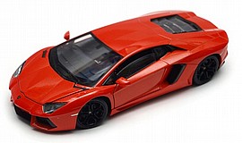 WELLY - למבורגיני כתומה 1/24 WELLY - למבורגיני כתומה 1/24