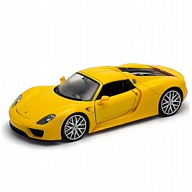 WELLY - פורשה 918 ספיידר קבריולט צהוב 1/24 WELLY - פורשה 918 ספיידר קבריולט צהוב 1/24