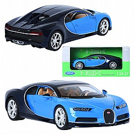 WELLY - בוגאטי צ'יריון כחול 1/24 WELLY - בוגאטי צ'יריון כחול 1/24