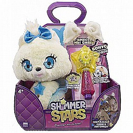 חיות ונצנצים - כלב לבן SHIMERS STARS חיות ונצנצים - כלב לבן SHIMERS STARS