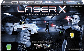 רובה לייזר - משחק לייזר (אינפרה אדום) זוגי LASER X רובה לייזר - משחק לייזר (אינפרה אדום) זוגי LASER X