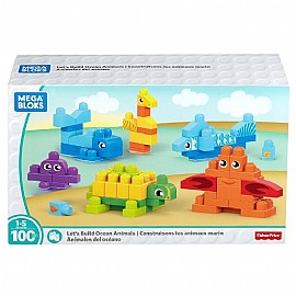 מגה בלוקס 100 חלקים חיות בחוף מגה בלוקס 100 חלקים חיות בחוף