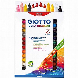 GIOTTO גיאוטו צבעי שעווה עבים דו צדדי 1/12 GIOTTO גיאוטו צבעי שעווה עבים דו צדדי 1/12