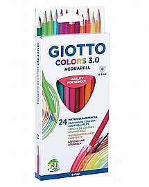 סט עפרונות צבעוניים 24 גוונים GIOTTO סט עפרונות צבעוניים 24 גוונים GIOTTO