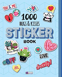 חוברת 1000 מדבקות כחול חוברת 1000 מדבקות כחול