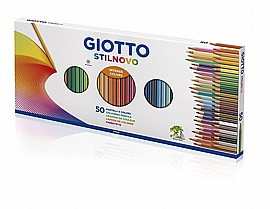 סט 50 עפרונות צבעוניים סטילנובו + מחדד GIOTTO סט 50 עפרונות צבעוניים סטילנובו + מחדד GIOTTO