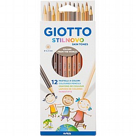 עפרונות צבעונים סטילנובו צבעי גוף 12 גוונים GIOTTO עפרונות צבעונים סטילנובו צבעי גוף 12 גוונים GIOTTO