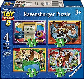 4 פזלים בקופסא TOY STORY 5 4 פזלים בקופסא TOY STORY 5