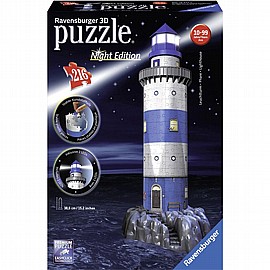 פזל תלת מימד 216 מגדלור בלילה פזל תלת מימד 216 מגדלור בלילה