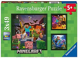 פזל 3X49 חלקים - MINECRAFT פזל 3X49 חלקים - MINECRAFT