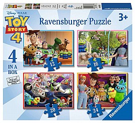 4 פאזלים בקופסא - TOY STORY 4 4 פאזלים בקופסא - TOY STORY 4
