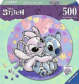פאזל 500 חלקים מבית Ravensburger - דיסני - סטיץ' עגול פאזל 500 חלקים מבית Ravensburger - דיסני - סטיץ' עגול