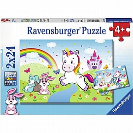 פזל 2X24 חד קרן איור פזל 2X24 חד קרן איור