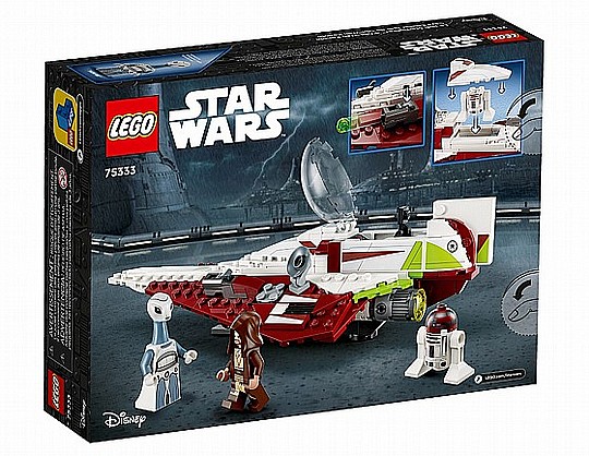 ���  LEGO Star Wars 75333 OBI-WAN KENOBIS JEDI STARFIGHTER