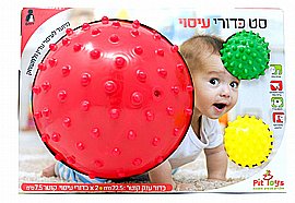 כדורי תחושה - רביעיית כדורי עיסוי פיט טויס כדורי תחושה - רביעיית כדורי עיסוי פיט טויס