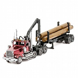 פזל מתכת משאית עם גרר הרכבה ממתכת METAL EARTH פזל מתכת משאית עם גרר הרכבה ממתכת METAL EARTH
