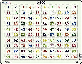 פזאל מספרים 100 חלקים 1-100 AR10 פזאל מספרים 100 חלקים 1-100 AR10