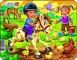 פאזל פוני בחווה 16 חלקים BM8 פאזל פוני בחווה 16 חלקים BM8