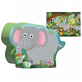 פאזל 49 חלקים פילים פאזל 49 חלקים פילים