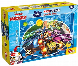 פזל רצפה 24 חלקים - מיקי מאוס במכונית מירוץ פזל רצפה 24 חלקים - מיקי מאוס במכונית מירוץ