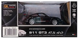 מכונית שלט פורשה שחורה 911 GT מכונית שלט פורשה שחורה 911 GT