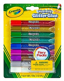 חבילת 9 דבקים עם נצנצים CRAYOLA חבילת 9 דבקים עם נצנצים CRAYOLA