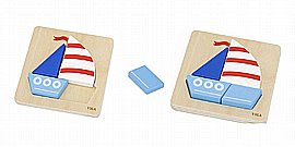פאזל ראשון Mini Block מבית Viga - אונייה פאזל ראשון Mini Block מבית Viga - אונייה