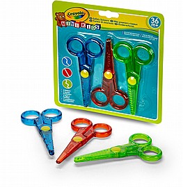מספריים אריזת שלישייה CRAYOLA מספריים אריזת שלישייה CRAYOLA