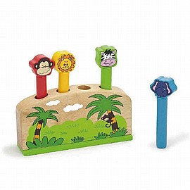 4 חיות קופצות מקלות עץ 4 חיות קופצות מקלות עץ