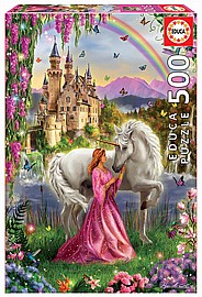 פזל 500 נסיכה וחד-קרן ברקע ארמון פזל 500 נסיכה וחד-קרן ברקע ארמון