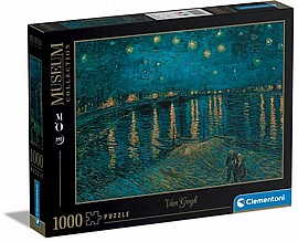 פזל 1000 חלקים ליל כוכבים מעל הריין ואן גוך פזל 1000 חלקים ליל כוכבים מעל הריין ואן גוך