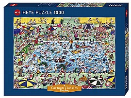 פזל 1000 חלקים כיף בבריכה פזל 1000 חלקים כיף בבריכה