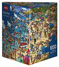 פזל 1000 חלקים -משולש- בחוף הים פזל 1000 חלקים -משולש- בחוף הים