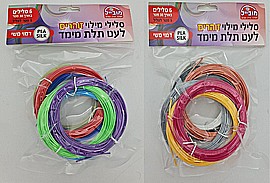 6 סלילים זוהרים לעט תלת מימד - דמוי משי 6 סלילים זוהרים לעט תלת מימד - דמוי משי