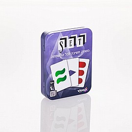 סט קלפים SET - באריזת מתכת סט קלפים SET - באריזת מתכת