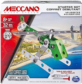 מסוק למתחילים 32 חלקים MECCANO מסוק למתחילים 32 חלקים MECCANO