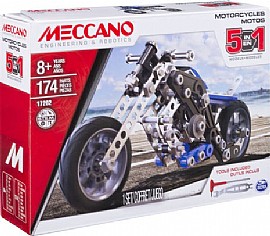 ערכה לבניית אופנוע 5 דגמים 174 חלקים MECCANO ערכה לבניית אופנוע 5 דגמים 174 חלקים MECCANO