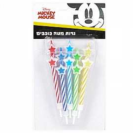 נרות מטה כוכבים - מיקי מאוס נרות מטה כוכבים - מיקי מאוס