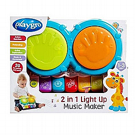 כלי נגינה עם אורות 2 ב-1 PLAYGRO כלי נגינה עם אורות 2 ב-1 PLAYGRO