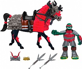 סמוראי דמות+סוס צבי הנינג'ה WARRIOR HORSE WITH RAPH סמוראי דמות+סוס צבי הנינג'ה WARRIOR HORSE WITH RAPH