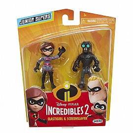 משפחת סופר-על 2 דמויות ELASTIGIRL ו SCREENSLAVER משפחת סופר-על 2 דמויות ELASTIGIRL ו SCREENSLAVER