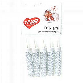 זיקוק 7סמ 3גר - 5יח כסוף זיקוק 7סמ 3גר - 5יח כסוף