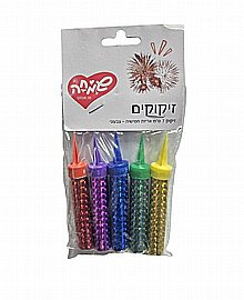 זיקוק 15 ס"מ 6 יחידות כסף זיקוק 15 ס"מ 6 יחידות כסף