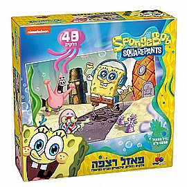 פאזל רצפה בוב ספוג – 48 חלקים פאזל רצפה בוב ספוג – 48 חלקים